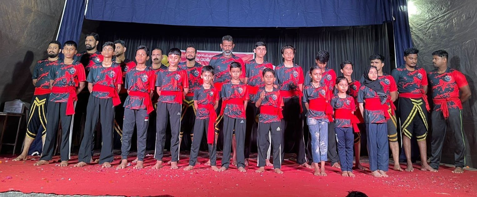 Swathanthra Kalari Sangham students and teachers at an annual function